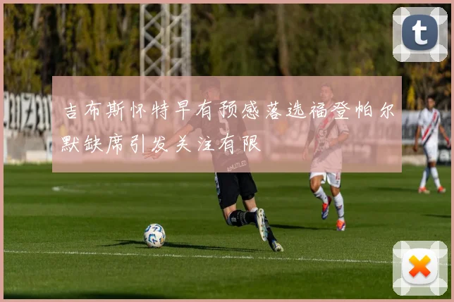 吉布斯怀特早有预感落选福登帕尔默缺席引发关注有限